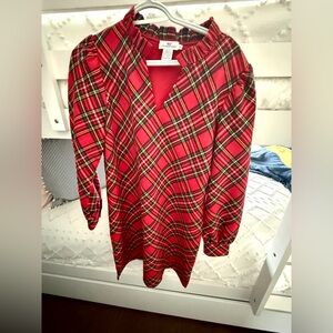 Vineyard Vines Red and Black Plaid Dress